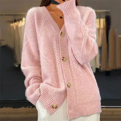 Cashmere Button Cardigan