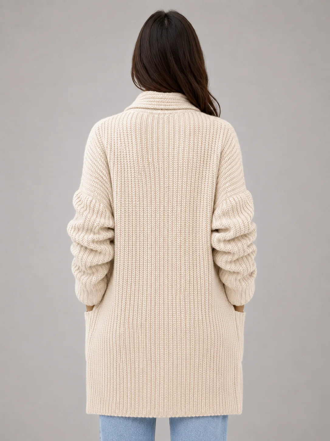 Longline Shawl Collar Cardigan