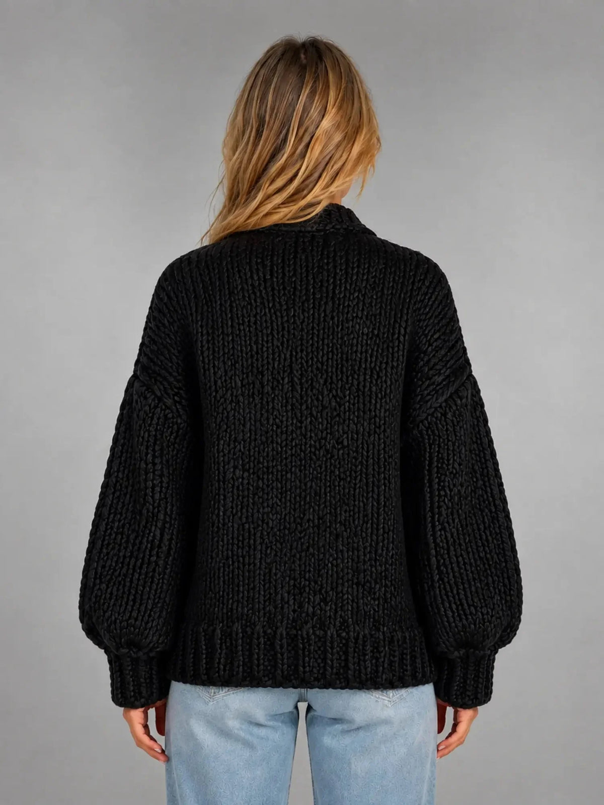Oversized Chunky Knit Cardigan