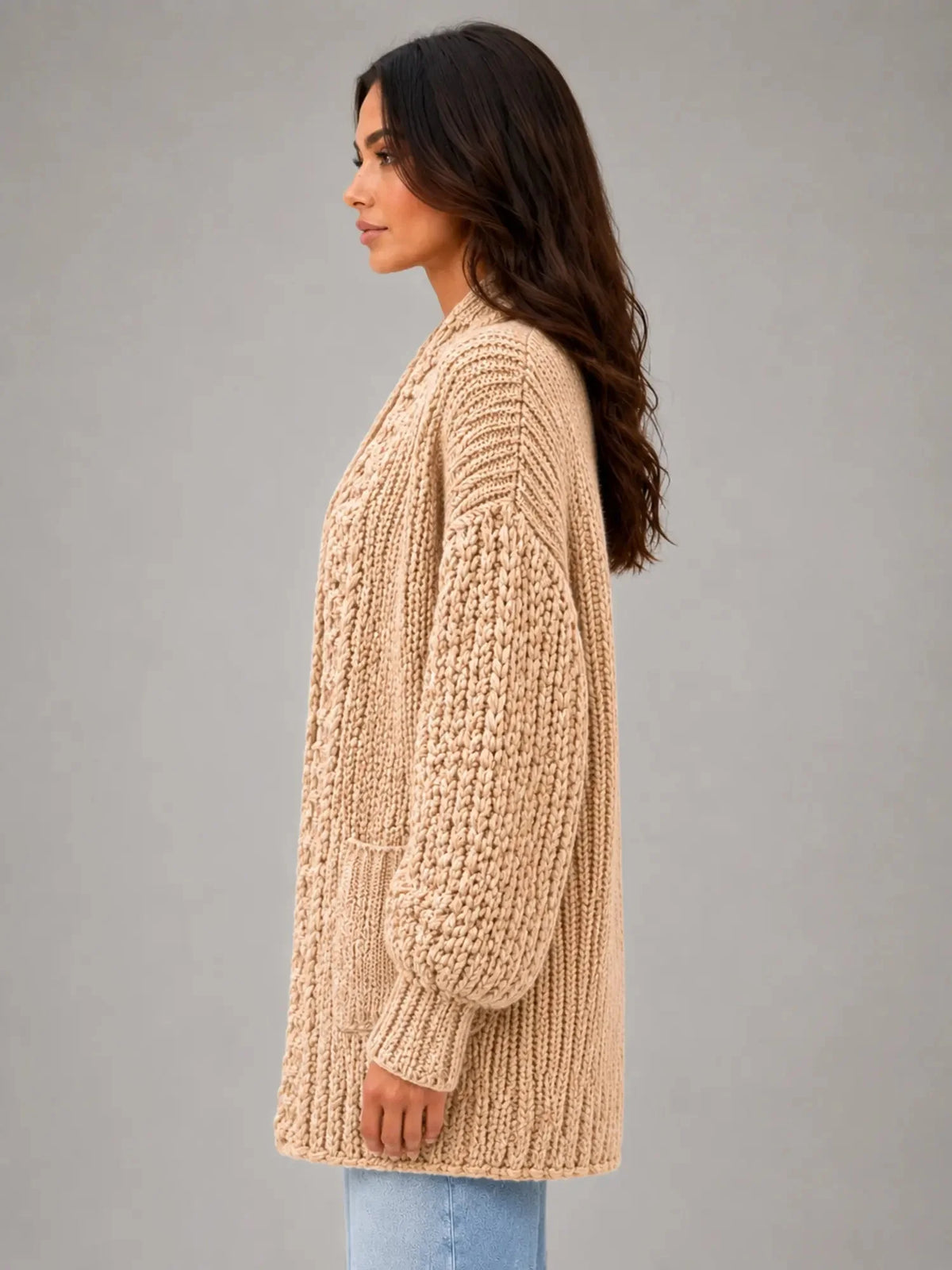 Oversized Chunky Knit Cardigan
