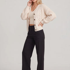 Chunky Knit Button Cardigan