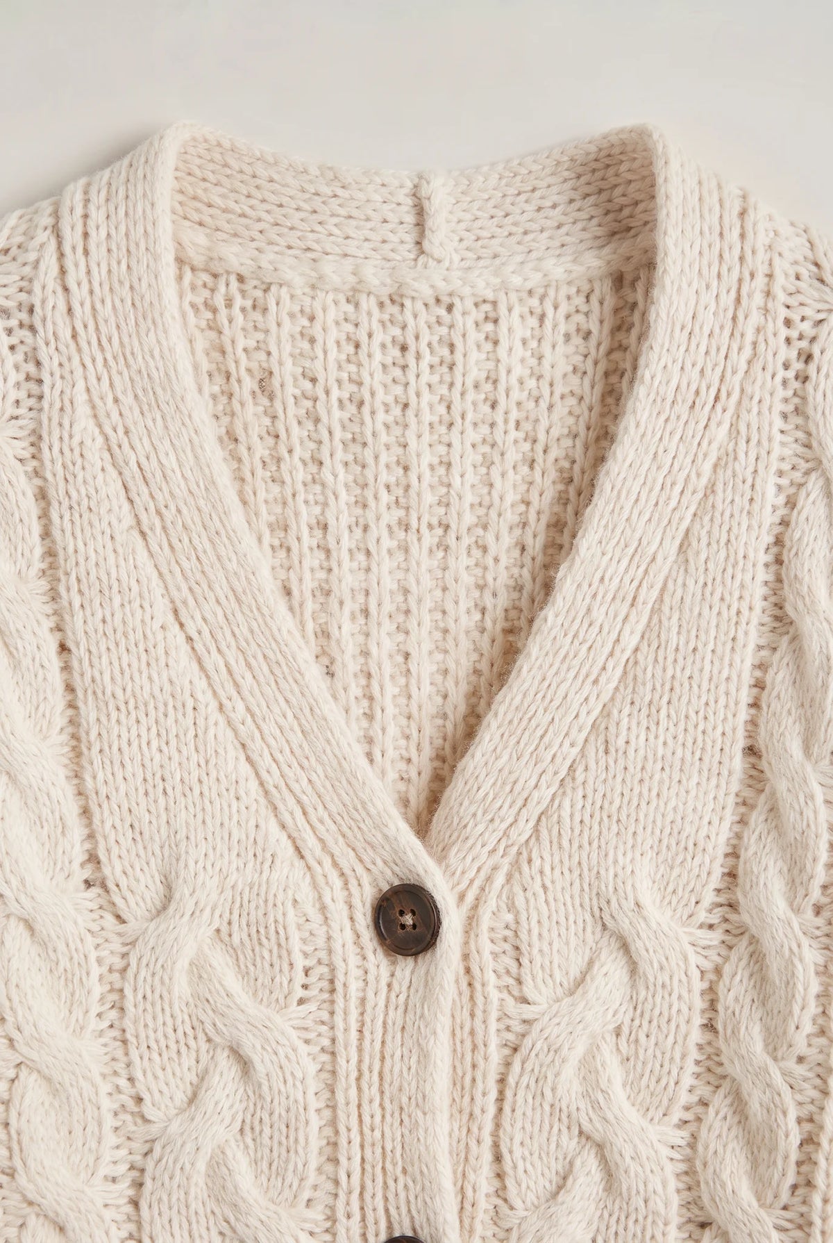 Chunky Knit Button Cardigan