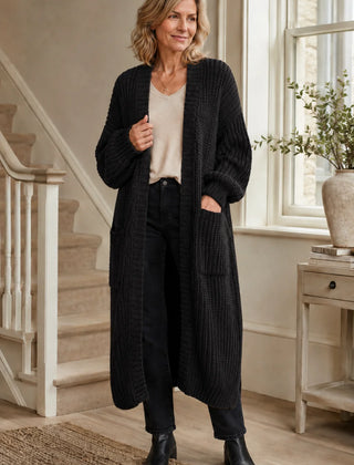 Longline Chunky Knit Cardigan