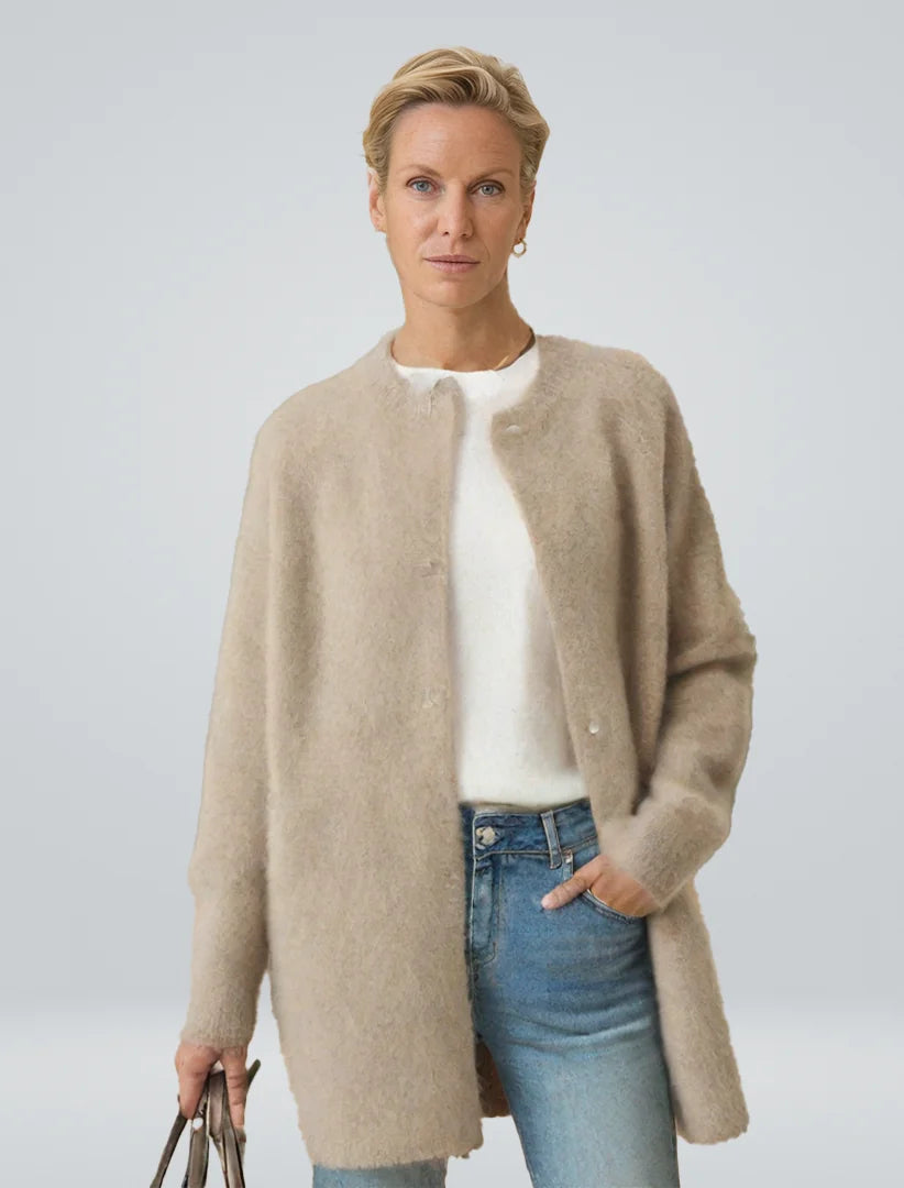 Longline Button Cardigan