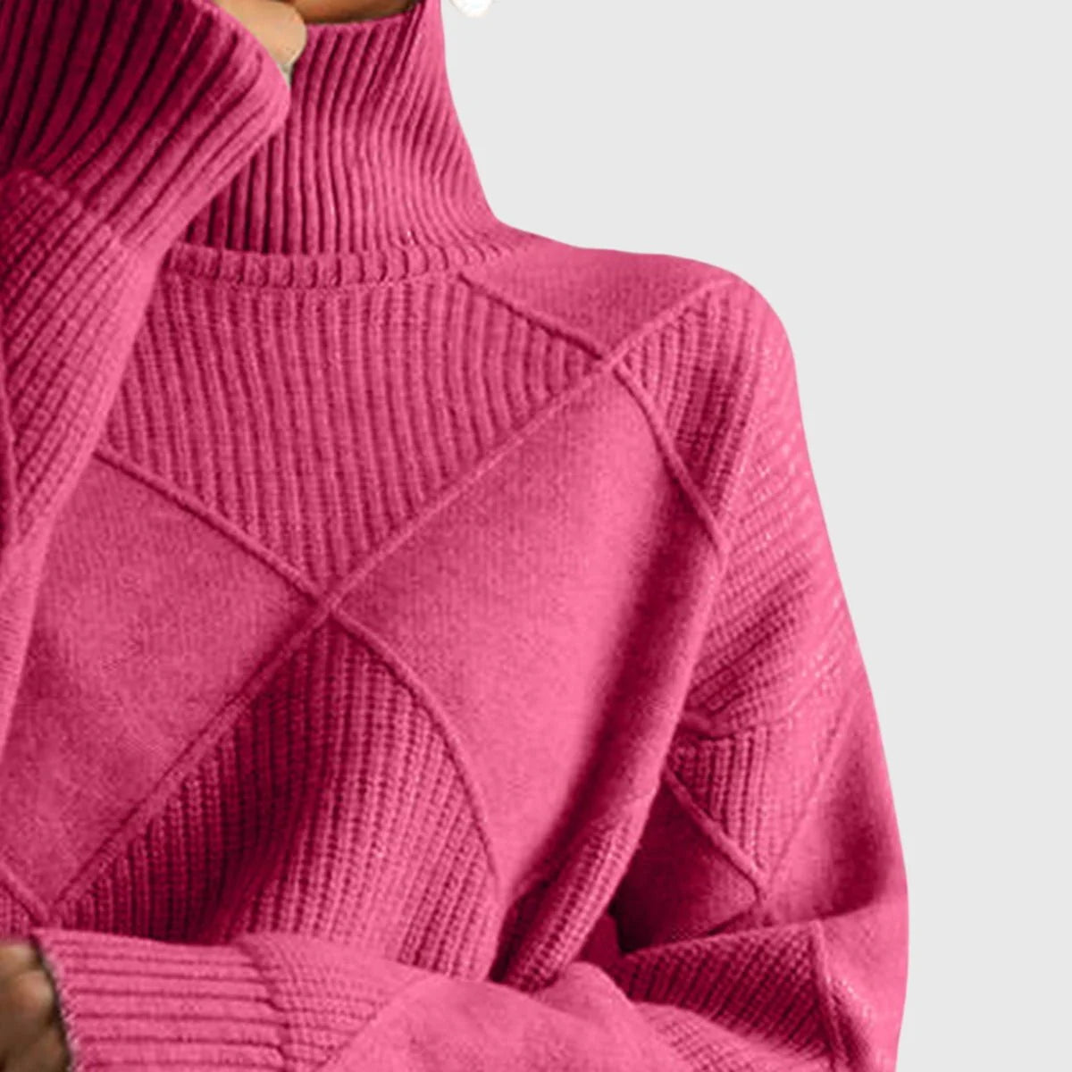 Chunky Oversized Roll Neck Jumper