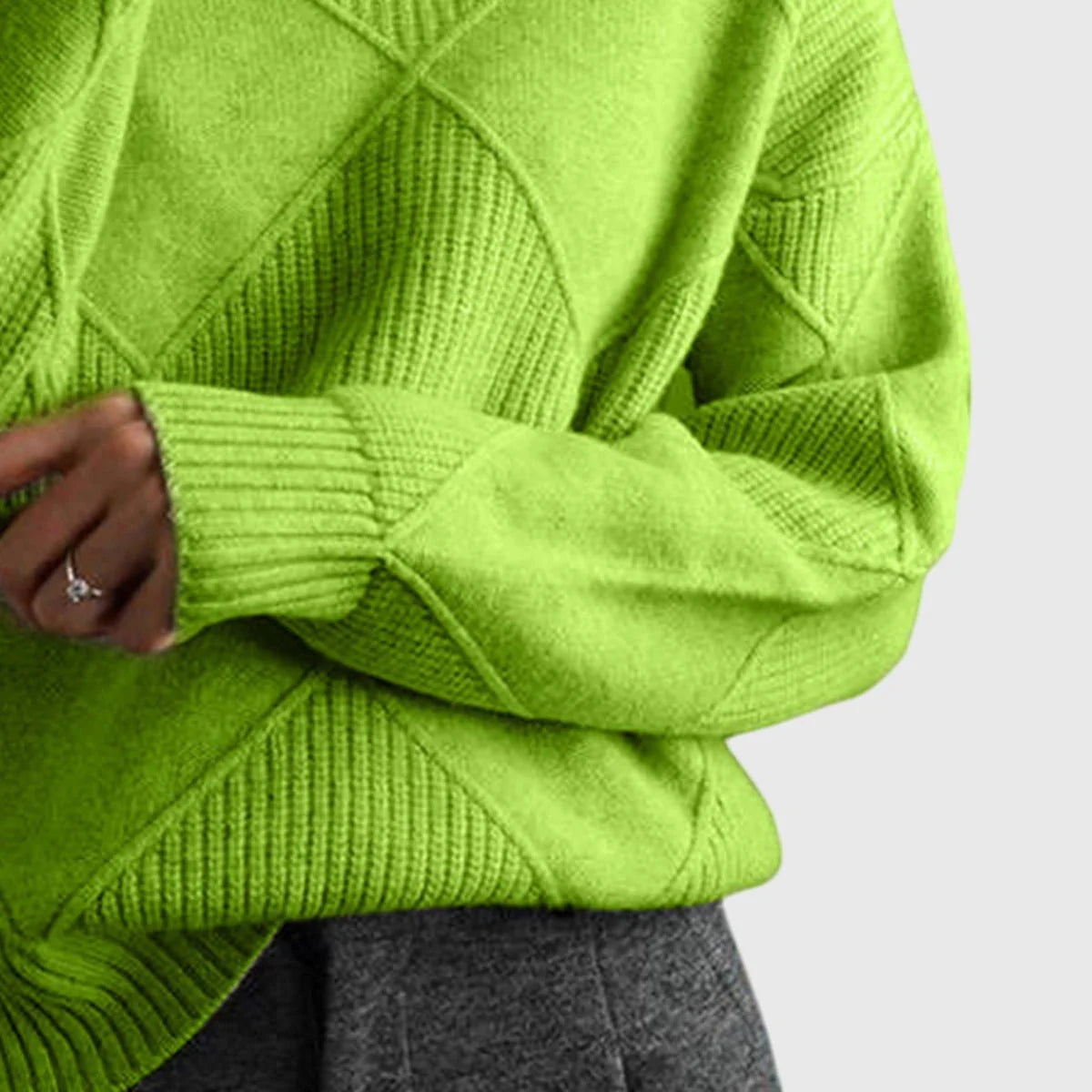 Chunky Oversized Roll Neck Jumper
