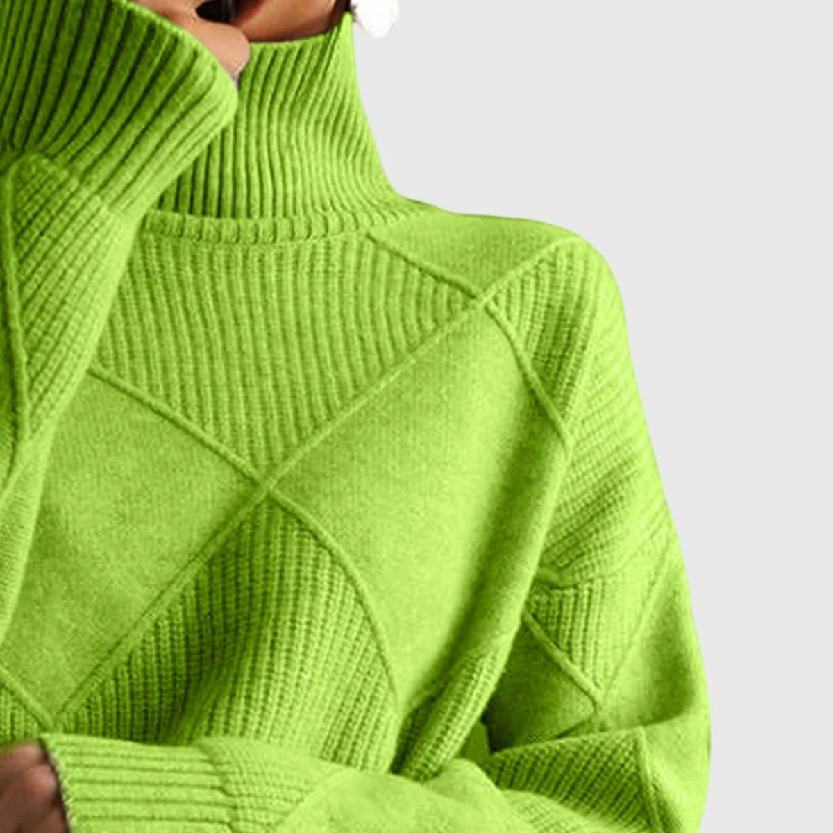 Chunky Oversized Roll Neck Jumper