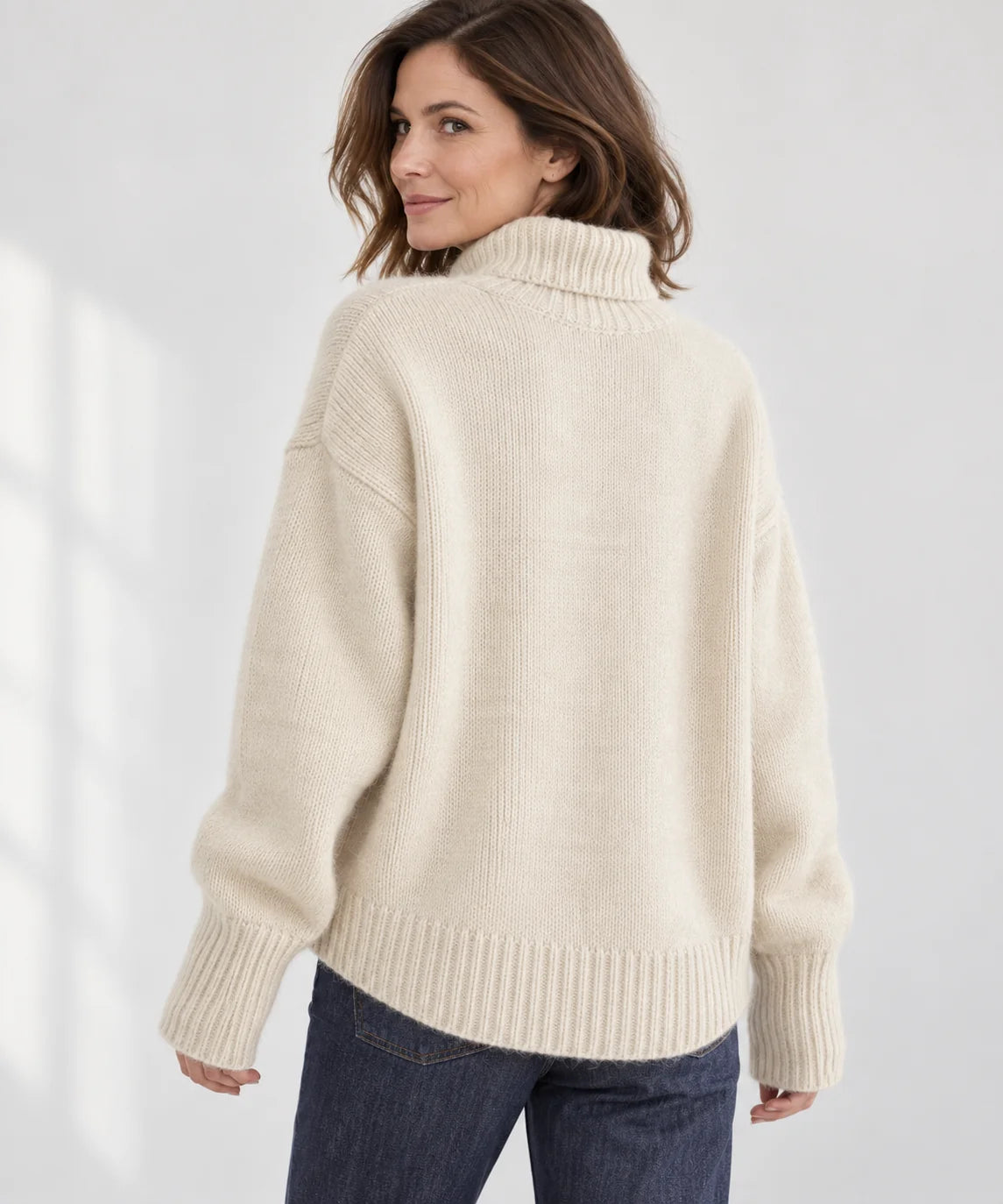 High Neck Cashmere Jumper