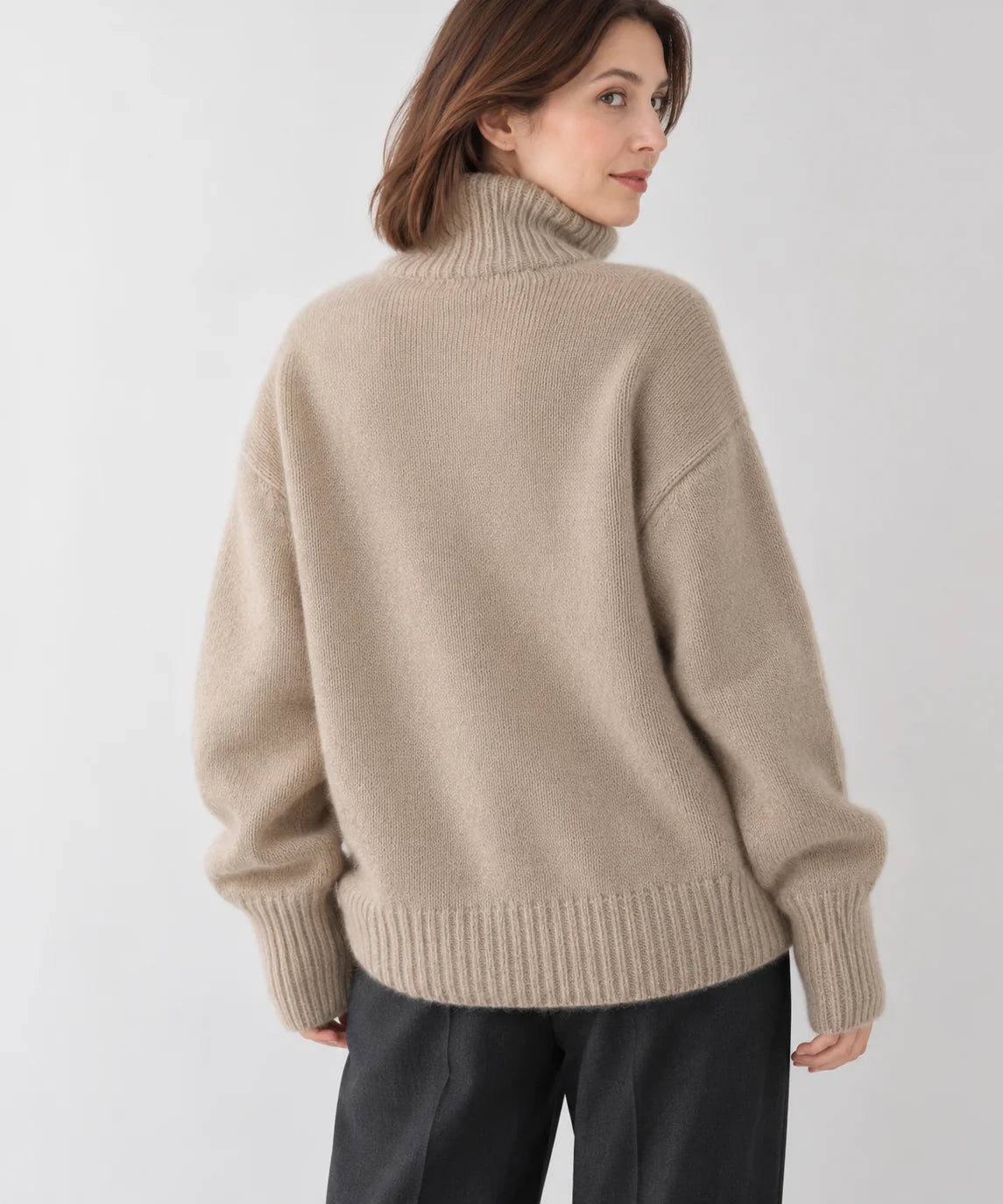 High Neck Cashmere Jumper