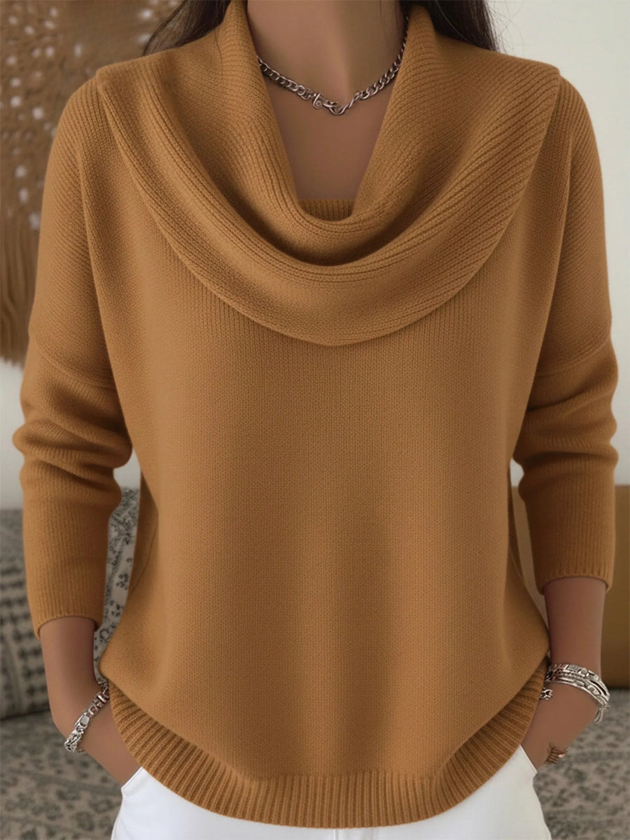 Cowl Neck Merino Blend Jumper