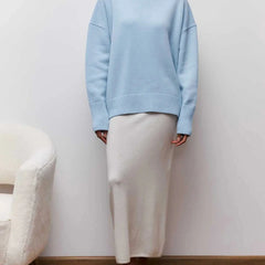 Oversized Ribbed Turtleneck Jumper