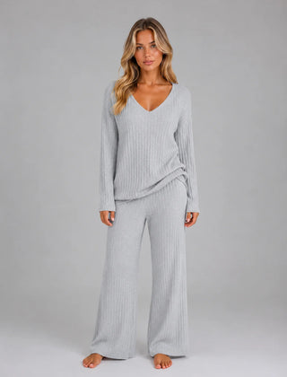 Ribbed Knit Lounge Set