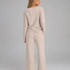 Ribbed Knit Lounge Set