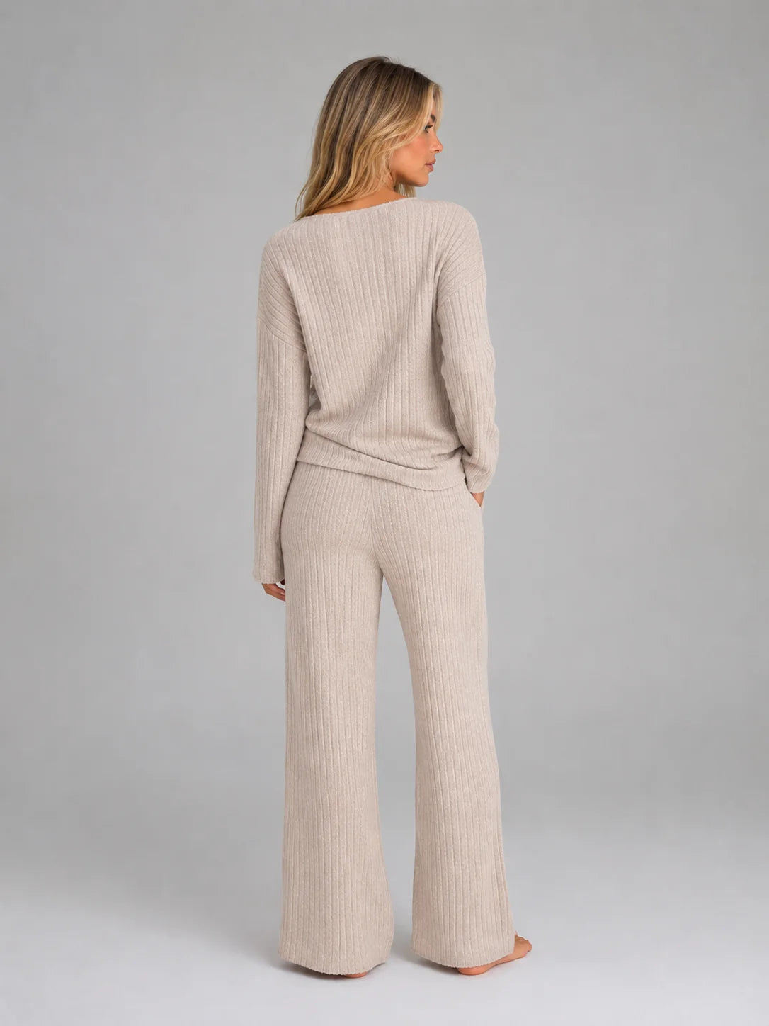 Ribbed Knit Lounge Set