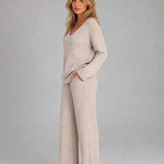 Ribbed Knit Lounge Set