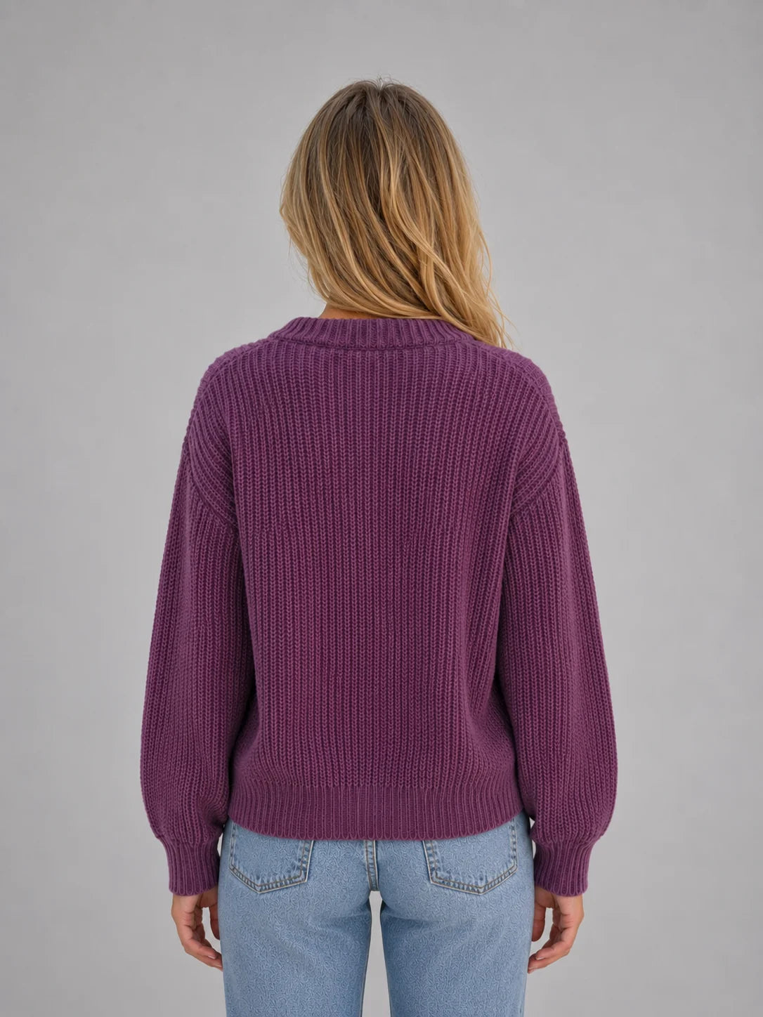 Chunky Knit V-Neck Cardigan
