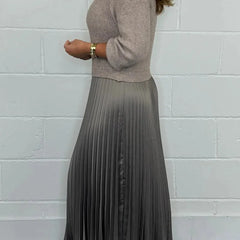 Knit Sweater Midi Dress