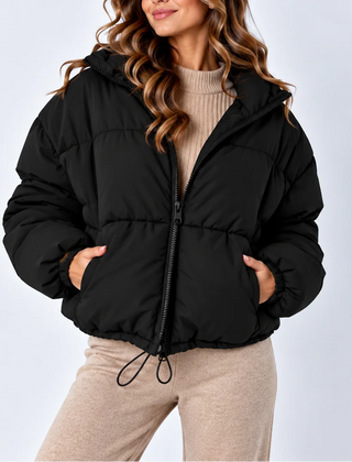 Oversized Puffer Jacket – Black
