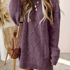 Cable Knit Sweater Dress