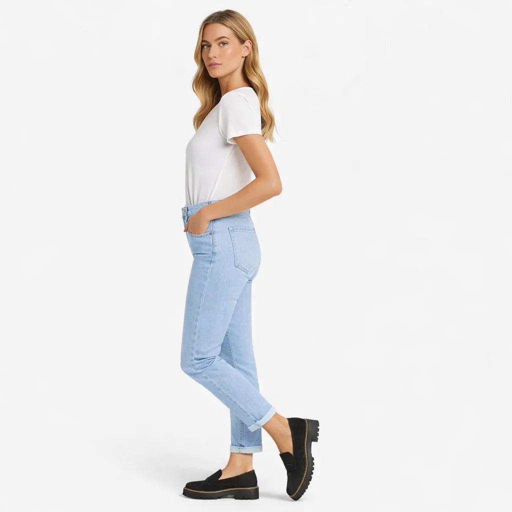 Suede-Look Block Heel Loafers