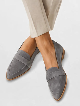 Orthopaedic Pointed Loafers – Grey