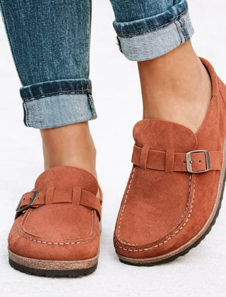 Orthopaedic Slip-On Loafers – Rust