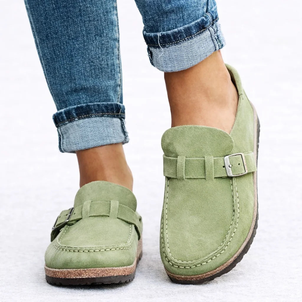 Orthopaedic Slip-On Loafers – Green