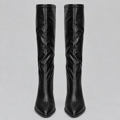 Pointed Toe Knee-High Boots