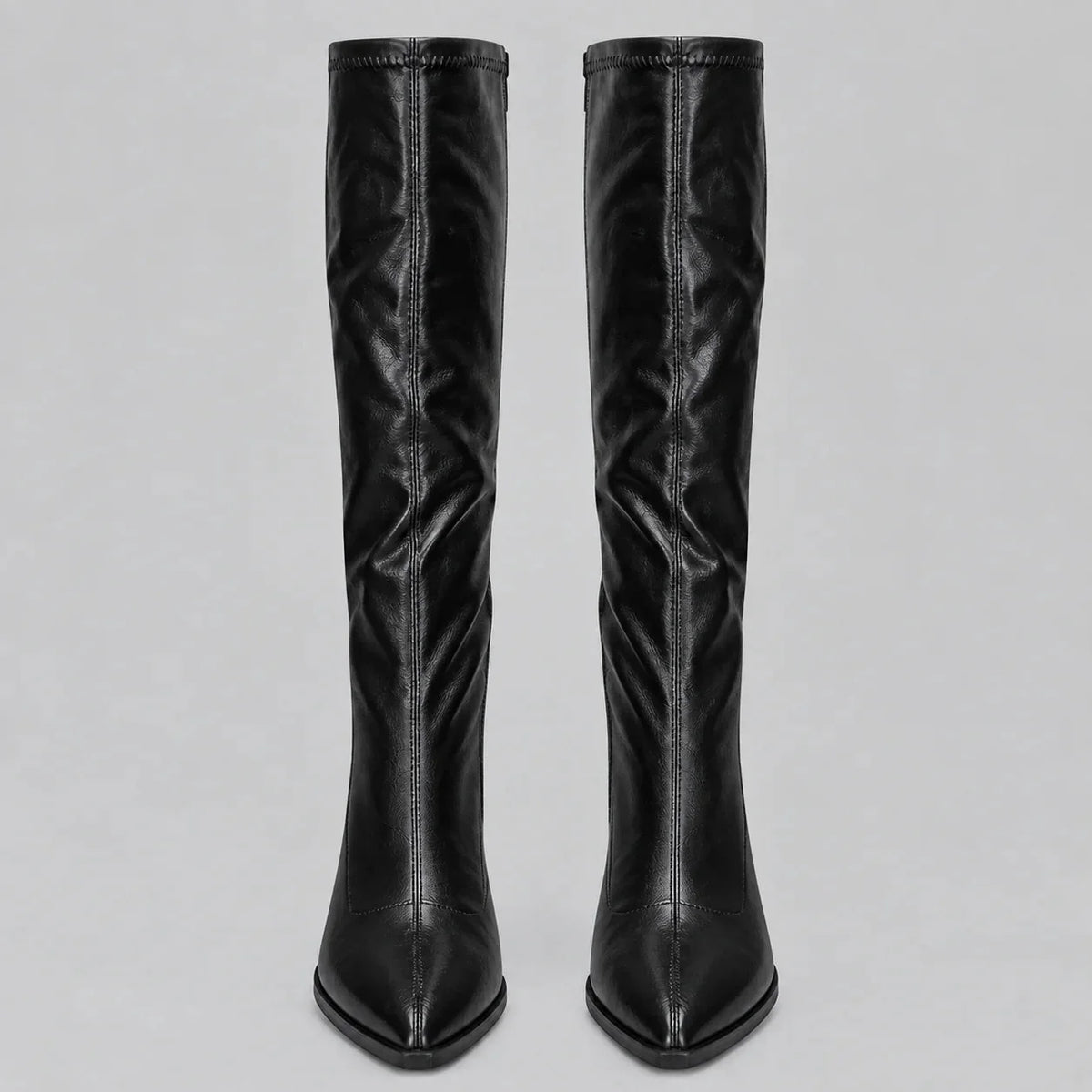Pointed Toe Knee-High Boots