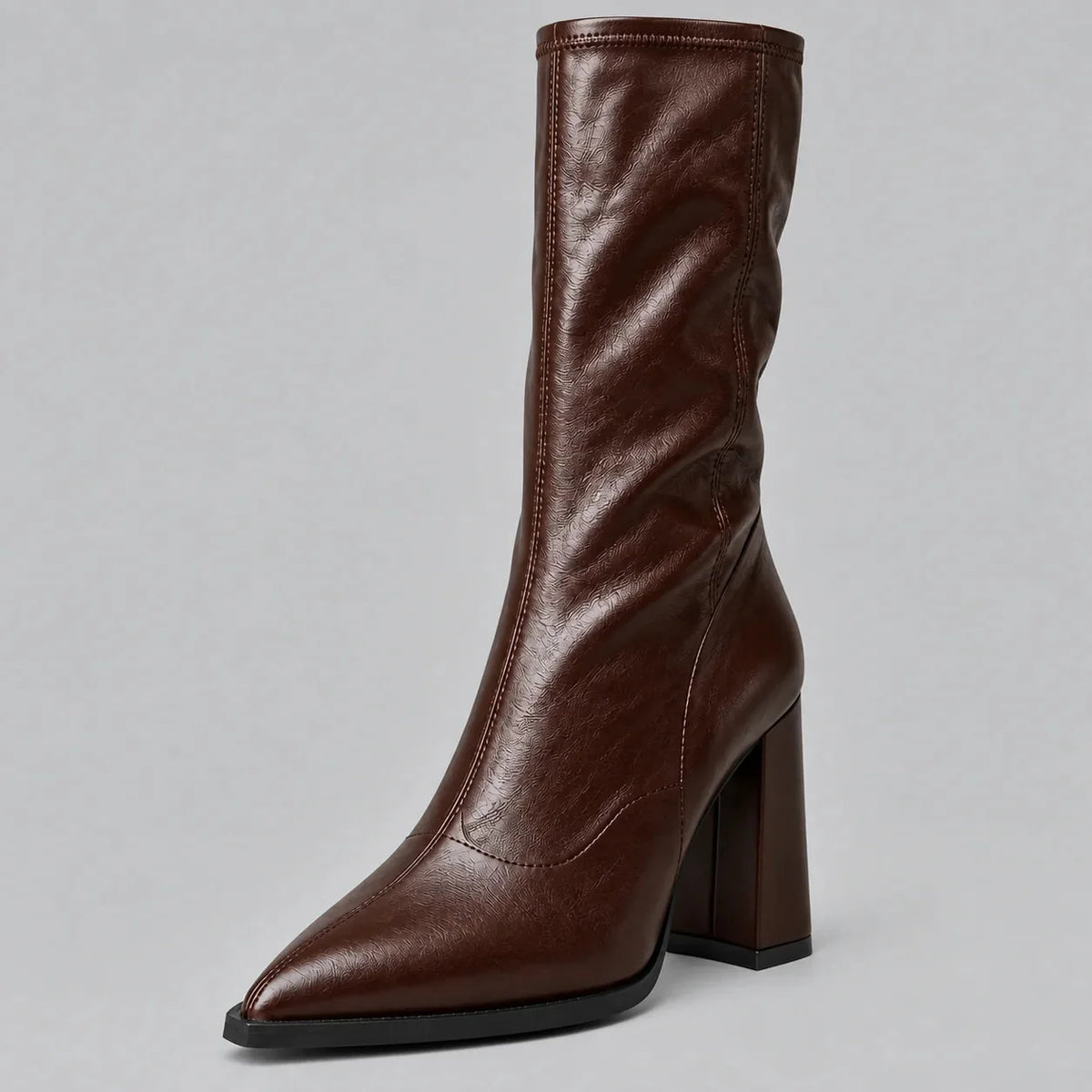 Pointed Toe Knee-High Boots