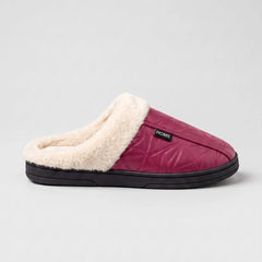 Faux Fur Mule Slippers – Raspberry