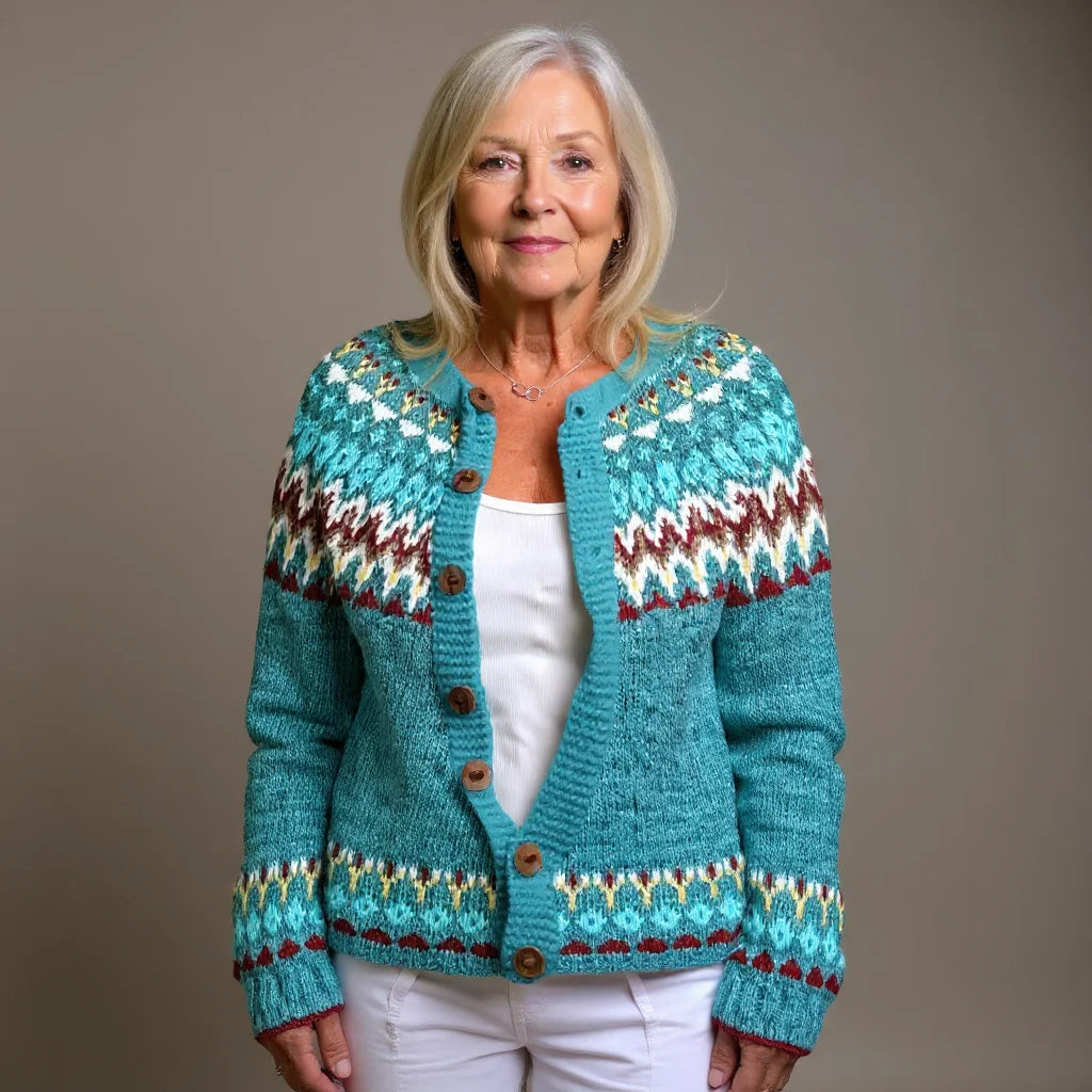 Icelandic Print Cardigan