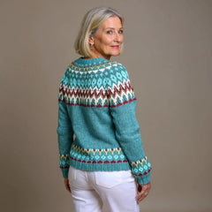 Icelandic Print Cardigan