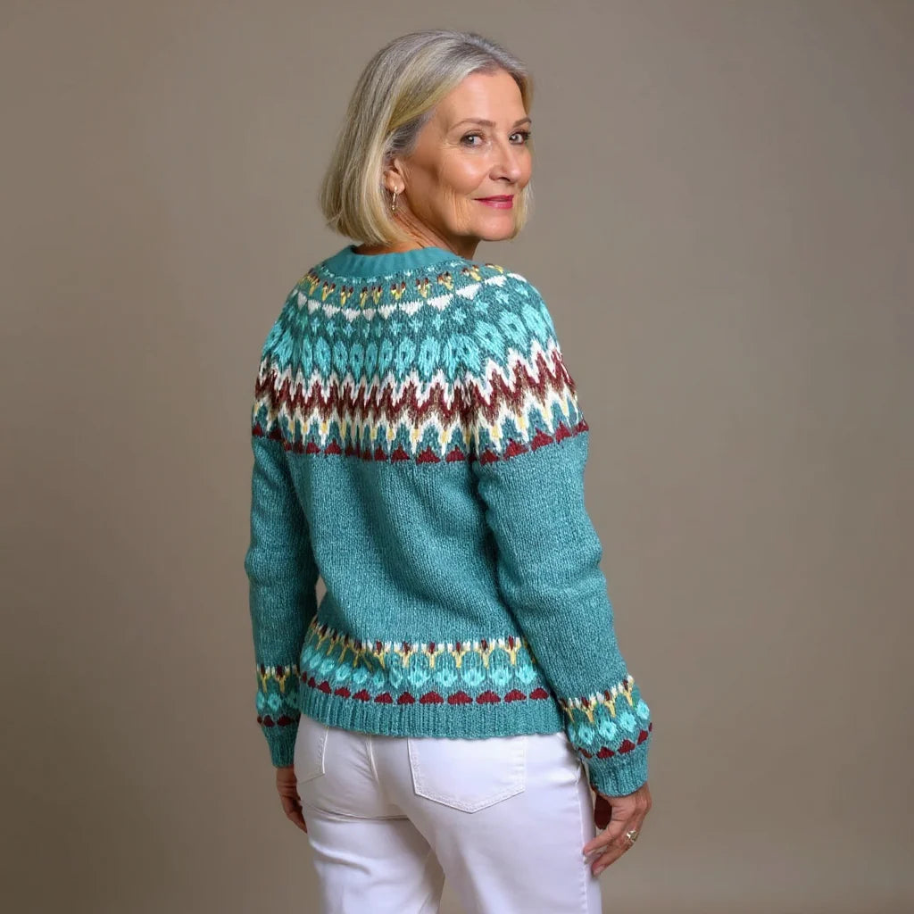 Icelandic Print Cardigan