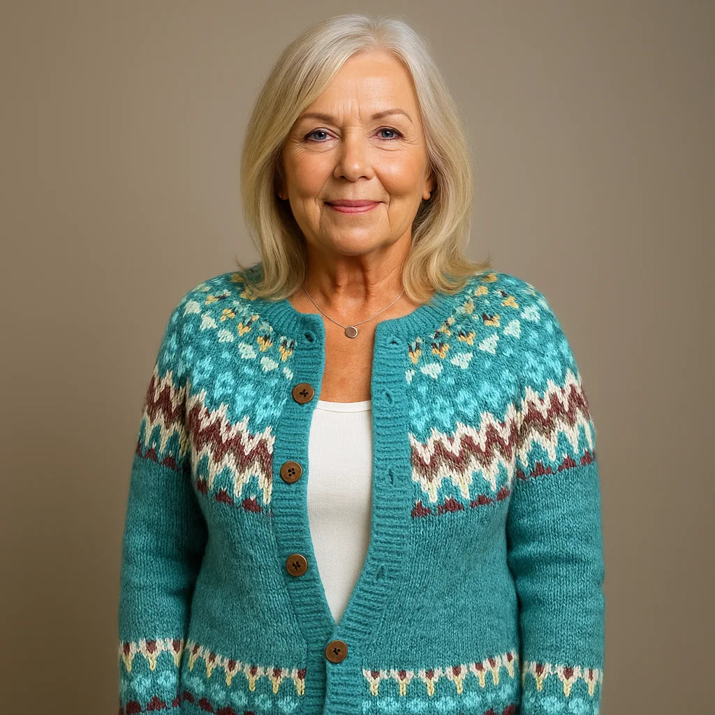 Icelandic Print Cardigan