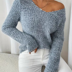 Oversized V-Neck Jumper