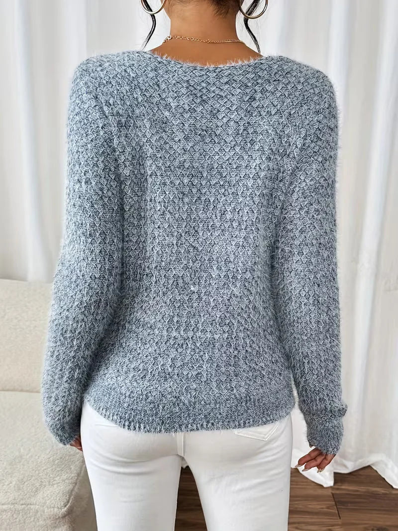 Oversized V-Neck Jumper