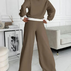 Hooded Wide-Leg Lounge Set