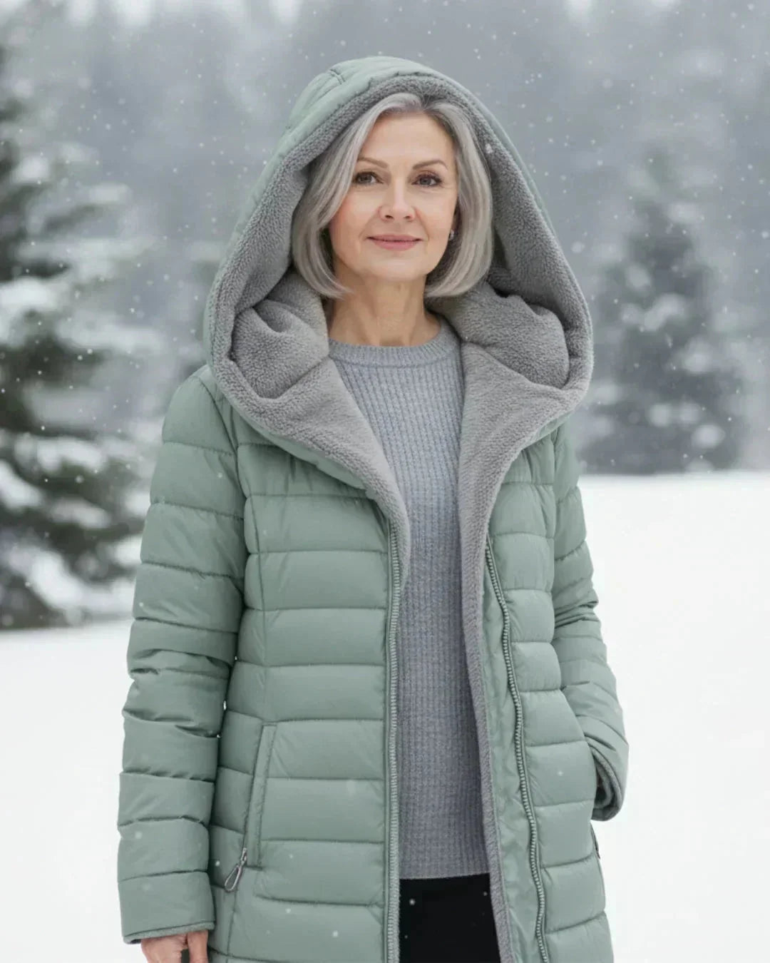 Long Quilted Padded Jacket