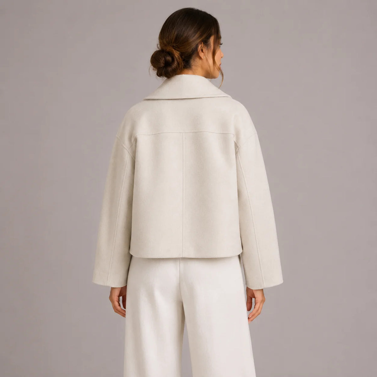 Cropped Double-Breasted Jacket