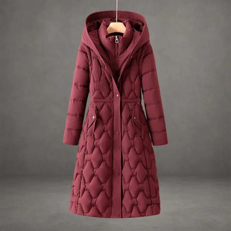 Longline Hooded Down Coat