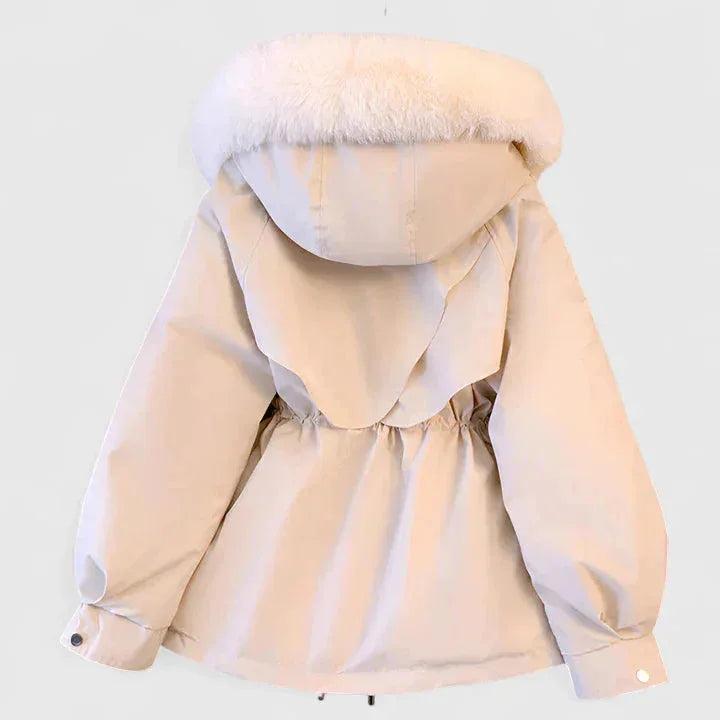 Parka s kapucí z umělé kožešiny