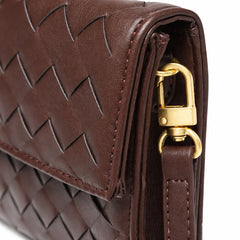Woven Shoulder Clutch Bag