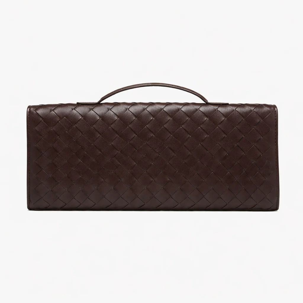Woven Shoulder Clutch Bag