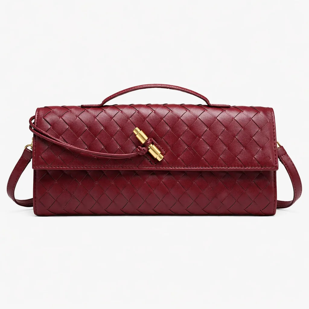 Woven Shoulder Clutch Bag – Red Carpet