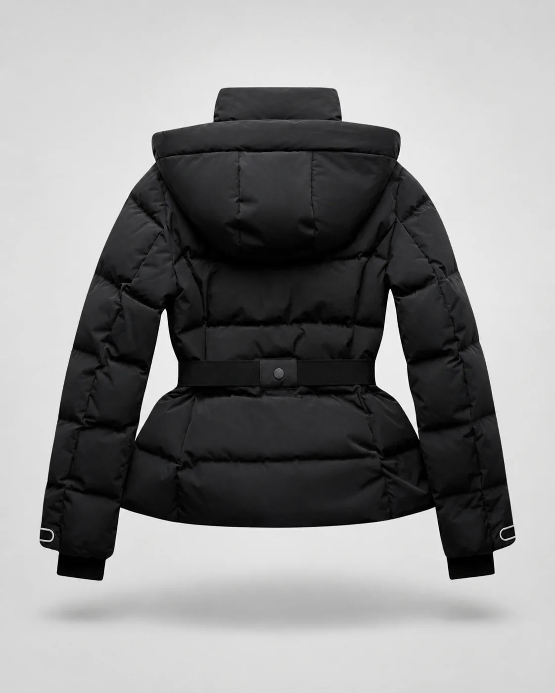 Hooded Belted Puffer Jacket
