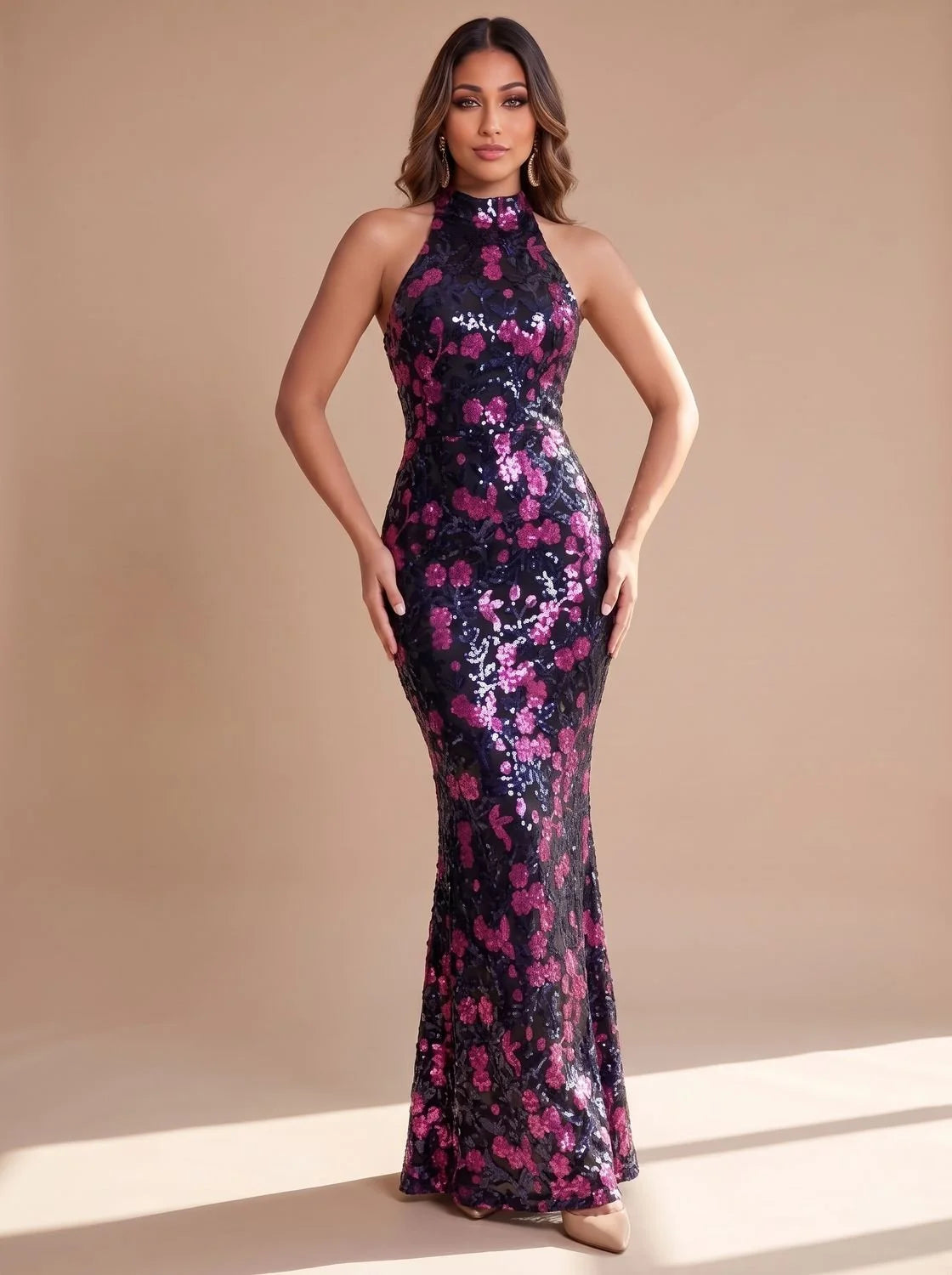 Sequin Mermaid Maxi Dress