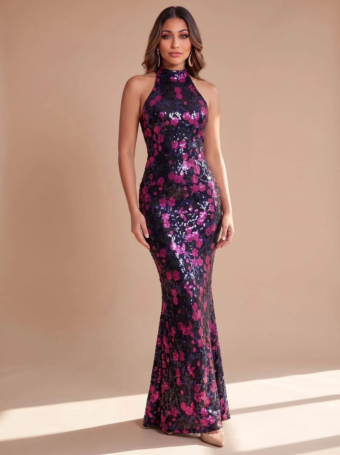 Sequin Mermaid Maxi Dress