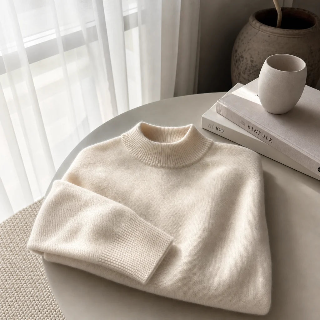 Cashmere Mock Neck Jumper