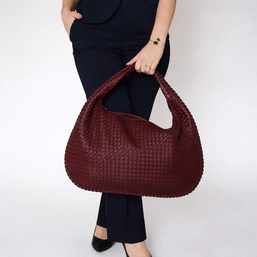 Woven Hobo Shoulder Bag